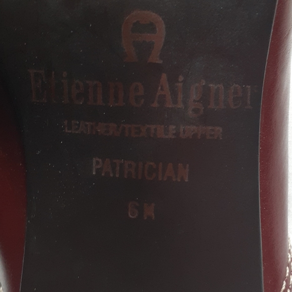 Etienne Aigner PATRICIAN Heels size 6M Leather - Picture 6 of 6